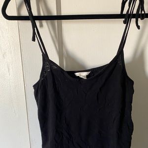 H&M basic black tank top size xs